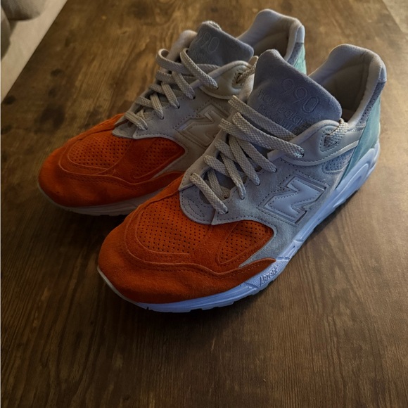 New Balance Other - New Balance 990 Sneakers in Orange, Gray, Light Blue